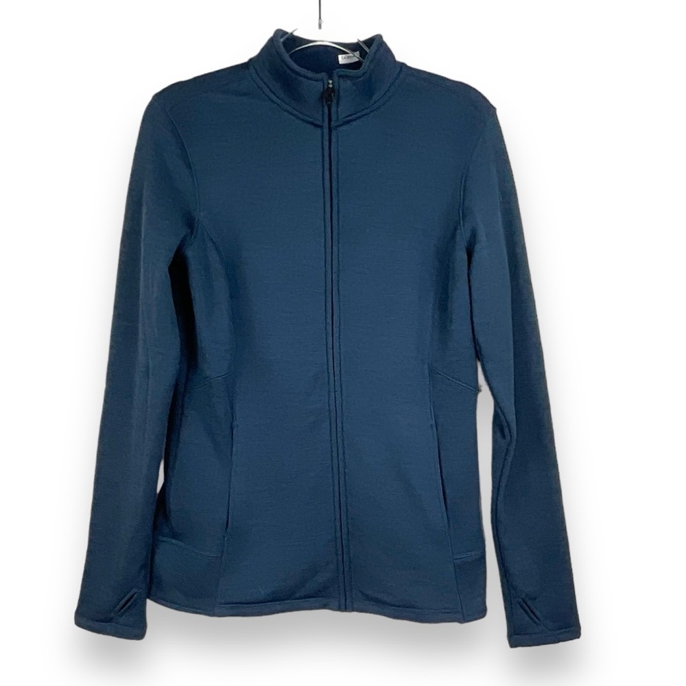 Hind Jacket Womens Running Performance Zip Up Blue Size Small NWT